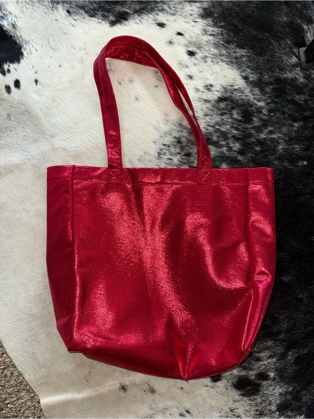 Marc Jacobs Red Shimmer Daisy Tote